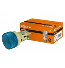 Лампа ENR-22 сигнальная d22мм синий неон/230В цилиндр   SQ0702-0042  TDM