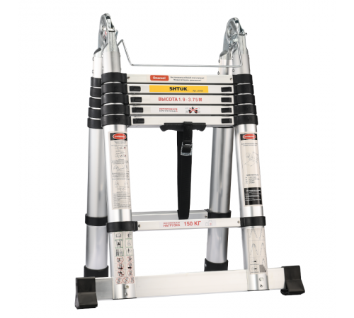 Лестница-cтремянка телескопическая 1.9-3.85 м, SHTOK  376556  КЭАЗ