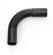 Поворот гибкий гофрированный чёрный d32 мм (15шт/150шт уп/кор)  PR13.02889  Промрукав
