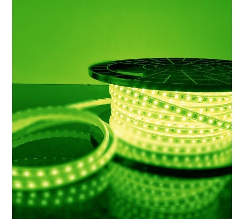 Лента светодиодная LSTR001 220V 4,4W 60Led 3528 IP65 зеленый, 100 м  a033705  Elektrostandard