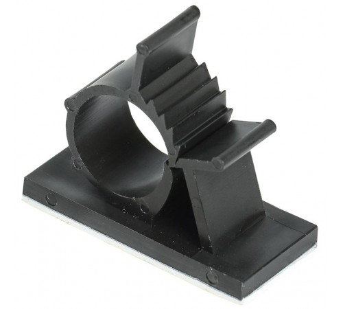 Клипса самоклеящаяся КС-15 черная (24шт)  UHP40-D15-K02  IEK