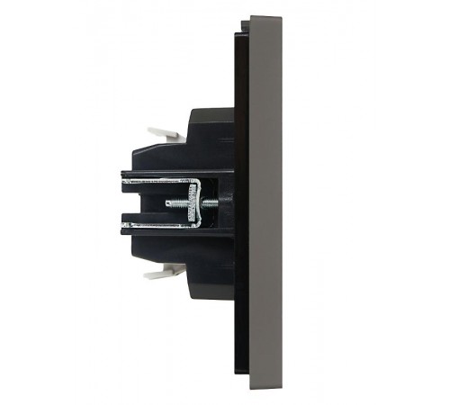 FORTE&PIANO Выключатель 1-клавишный проходной с индикацией 10А FP304 серый  FP-V12-1-10-1-K03  IEK