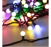 Светодиодная гирлянда ARD-BALL-CLASSIC-D13-10000-BLACK-100LED RGB (230V, 7W)  025573  Arlight