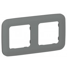 FLITE Artistic Рамка 2-ая РУ-2-А-ФлМА мокрый асфальт  FI-M22-31-20-K80  IEK