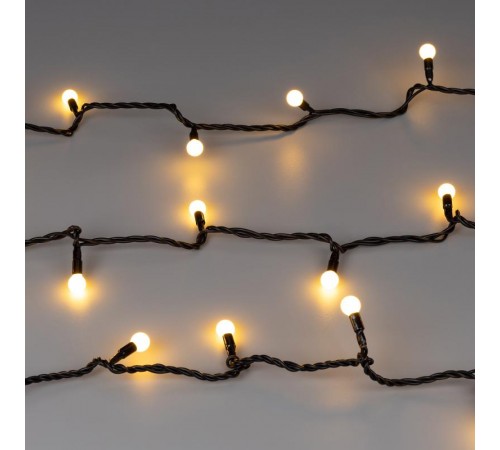 Светодиодная гирлянда ARD-BALL-CLASSIC-D13-5000-BLACK-50LED WARM (230V, 3.5W)  025566  Arlight