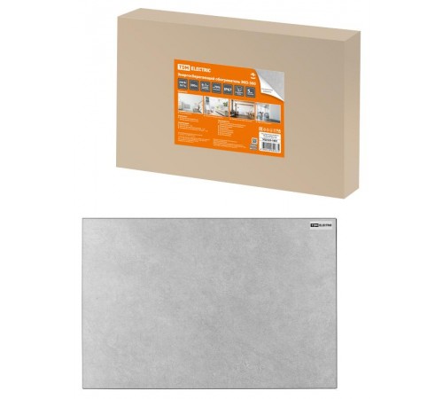 Энергосберегающий обогреватель ЭКО-300, керамика, 0,3 кВт, 40х60х4,5 см, серый,  SQ2520-1801  TDM