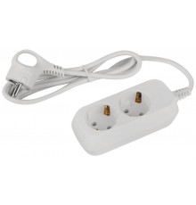 Удлинитель электрический ЭРА UDL-10-215-E Greenline 2 розетки с заземлением 1,5м ПВС 3x0.75мм2   Б0064978  ЭРА