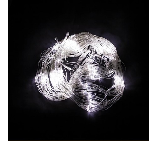 Гирлянда - сеть  160 диодов  5000К,  CL70   1,5х1,5м + 1.5м прозрачный шнур, IP20  32356  FERON