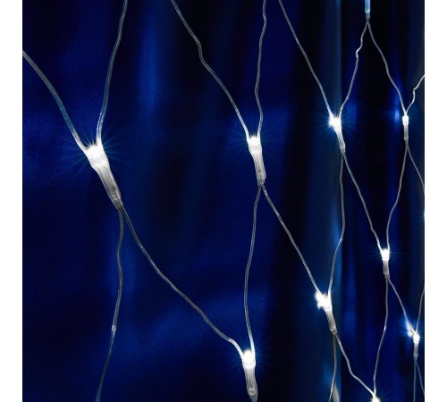 Гирлянда - сеть  160 диодов  5000К,  CL70   1,5х1,5м + 1.5м прозрачный шнур, IP20  32356  FERON