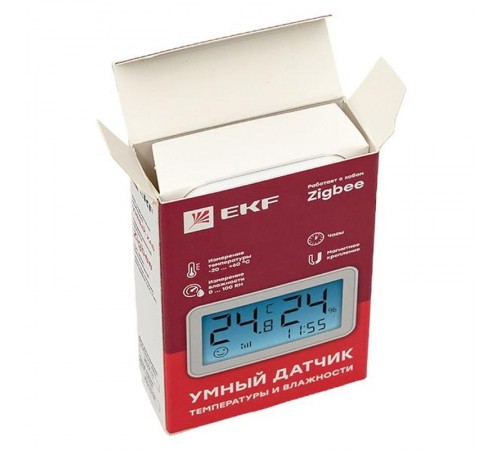 Умный датчик температуры и влажности с экраном Zigbee EKF Connect  is-th-zb  EKF