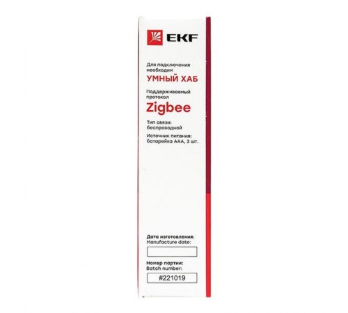 Умный датчик температуры и влажности с экраном Zigbee EKF Connect  is-th-zb  EKF