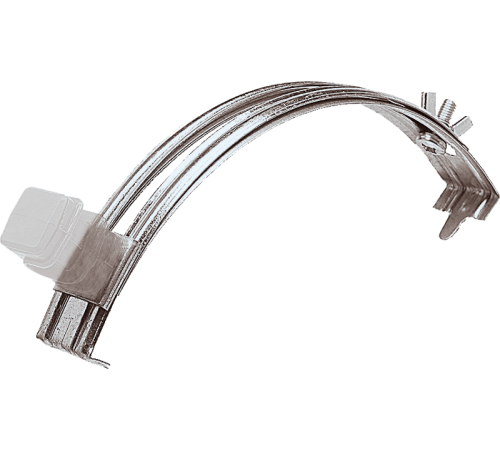 Держатель проводника круглого 6-8 мм для конька прозрачный, оцинк.90036Ezetek