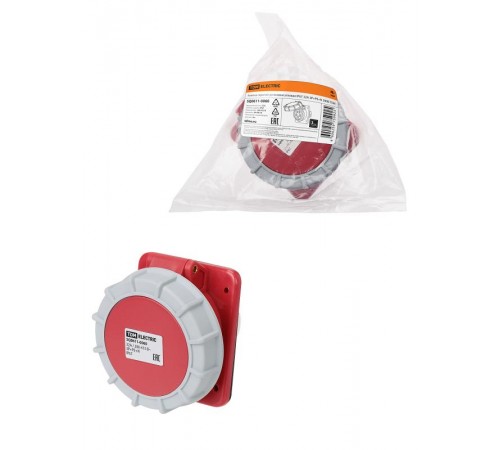 Розетка скрытой установки угловая IP67 32А 3Р+РЕ+N 380В  SQ0611-0060  TDM