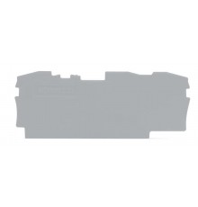 Торцевая и промежуточная пластина; толщиной 1 мм; серые (уп/25шт)  2006-1391  WAGO