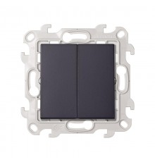 Simon 24 Графит Выключатель 2-кл.  2450398-038  Simon