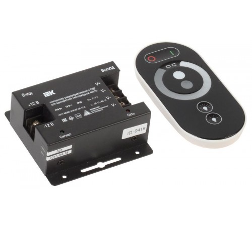 Контроллер с ПДУ радио (черный) MONO 3 канала 216Вт 12В 6А  LSC1-MONO-216-RF-20-12-B  IEK