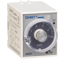 Реле времени миниатюрное JSZ3C-E с мгновенным срабатыванием 5-60s/10/60min/6h AC220V  294362  CHINT