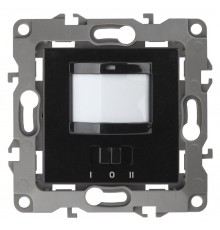 12-4103-06  Датчик движения 2-проводной, 180-240В, 200Вт, IP20, Эра12, чёрный  Б0031256  ЭРА