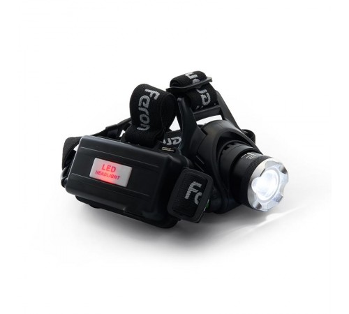 Фонарь налобный светодиодный аккумуляторный 5W, IP44, пластик/алюминий, TH2305  41709  FERON