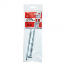 Болт DIN 571 сантехнический оцинк 10х180 (2 шт) - пакет ( 0,176 кг)  113140  Tech-KREP