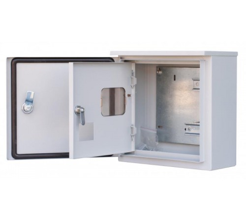 Щит распределительно-учетный навесной металлический  ЩРУН-1/7 300х310х150 1-фаз 7 мод. IP54 двухдверный  30410DEK  DEKraft