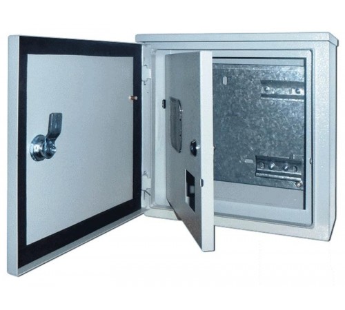 Щит распределительно-учетный навесной металлический  ЩРУН-1/7 300х310х150 1-фаз 7 мод. IP54 двухдверный  30410DEK  DEKraft