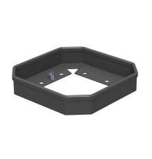 Защитная рамка для миниколонны ISSHS4 (напольная) 41x214 мм (сталь,черный) (ISSHS4SR40)  6286810  OBO Bettermann