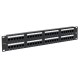 Патч-панель TERACOM PRO 19'' Cat.5E 2U неэкранированная UTP 48 портов RJ-45 Dual IDC  TRP-PPNL-5EUTP-2U48  EKF