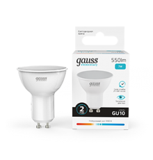 Лампа светодиодная LED Elementary MR16 GU10 7W 550lm 4100К  13627  Gauss