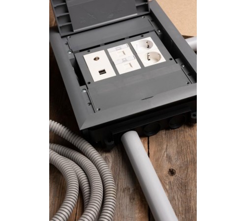 Коробка напольная под лючок C-Line 24  cl-knl-24  EKF