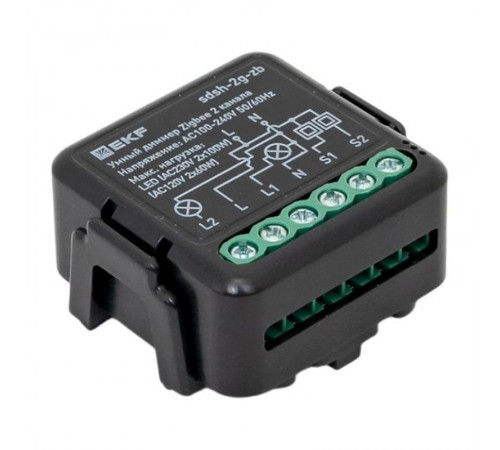 Умный диммер в подрозетник 2-канальный Zigbee EKF Connect Select  sdsh-2g-zb  EKF