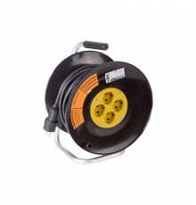 Удлинитель силовой на катушке 4 гнезда с/з 50 м 3х2,5 мм PROFESSIONAL  11-7615  PROconnect