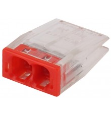 Аксессуары для клемм NO-224-34 ЭРА Клемма СМК компактная с пастой серии 242, 2 отверстия, 0,5-2,5 м  Б0043952  ЭРА