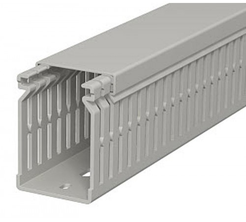 Распределительный кабельный канал LK4 N 60x40x2000 мм (ПВХ,серый) (LK4 N 60040)  6178205  OBO Bettermann