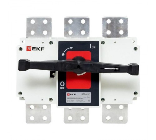 Рубильник-выключатель 1600A 3P c рукояткой управления для прямой установки PowerSwitch  psds-1600-3  EKF