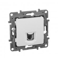 Etika Белый Розетка телефонная RJ11  672240  Legrand