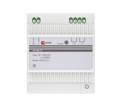 Блок питания 12В DR-30W-12 PROxima   dr-30w-12   EKF
