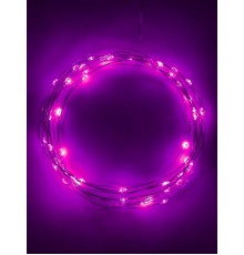 Гирлянда светодиодная  Нить 5 м сиреневый свет, на эл.пит.АА  ENIN -5NP    IP20 (100/2500)  Б0047961  ЭРА