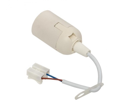 Патрон пластиковый Е27 подвесной с клеммной колодкой белый, индивидуальный пакет  LHP-E27-w-p   LHP-E27-w-p  EKF