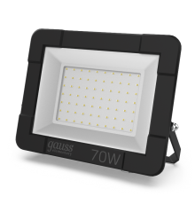 Прожектор светодиодный 70W 4450lm IP65 3000К черный  613527170  Gauss