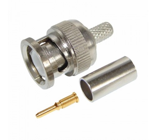 Разъем штекер BNC RG-59 обжим  05-3002  REXANT