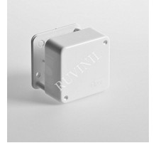 Коробка распределительная для о/п, 79х79х32мм (2 клемника) белая  65004  Рувинил