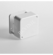 Коробка распределительная для о/п, 79х79х32мм (2 клемника) белая  65004  Рувинил
