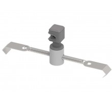 Держатель круглого проводника Д8 для черепицы на пружине серый, нерж. AISI 304, 194077  МД-077-Н304   Ostec