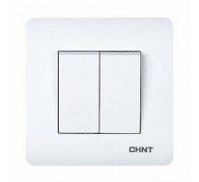 2-клавишный проходной выключатель 10А 250В  715382  CHINT
