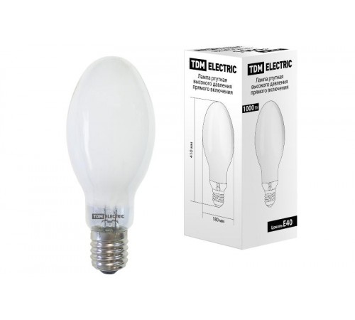Лампа дуговая ртутная ДРЛ 1000 Вт Е40  SQ0325-0025  TDM