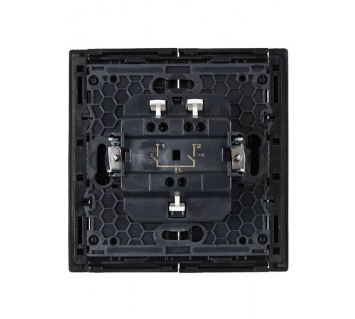 FORTE&PIANO Выключатель 2-клавишный 10А FP105 черный  FP-V20-0-10-1-K02  IEK