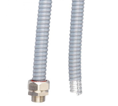 Металлорукав DN 50мм в ПВХ изоляции, Dвн 50,5 мм, Dнар 57,0, 25 м, цвет чёрный  6071-050N  DKC