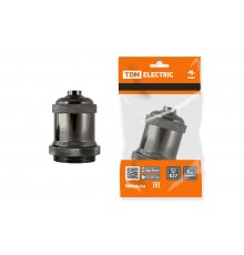 Патрон подвесной Е27, металлический "Лофт", черный  SQ0335-0047  TDM