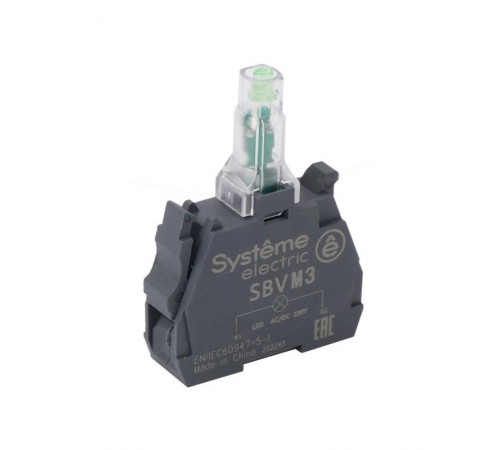 Световой блок зеленый LED 24В DC  SBVB3  SE